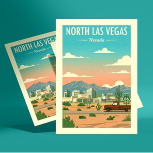 Carte Postale Vintage North Las Vegas