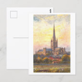 Carte Postale Vintage Norwich Cathedral (Devant / Derrière)