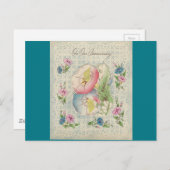 Carte Postale Vintage Notre Anniversaire "Mario" 1 (Devant / Derrière)