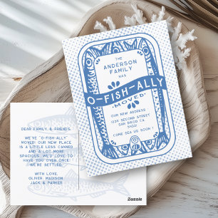 Carte Postale Vintage Nous Avons Déplacé De Manière O-Poisson-SS