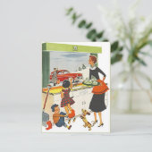 Carte Postale Vintage Nouveau Home Travail Déplacé (Debout devant)