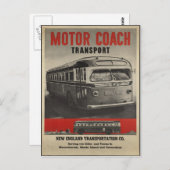 Carte postale Vintage Nouvelle-Angleterre (Devant / Derrière)