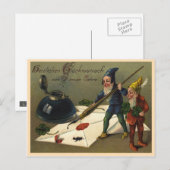 Carte Postale Vintage Nouvelle-Année (Devant / Derrière)