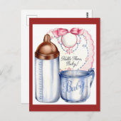 Carte postale vintage nouvelle arrivée (Devant / Derrière)