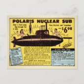 Carte postale vintage Nuclear Sub  (Devant)