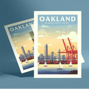 Carte Postale Vintage Oakland Californie