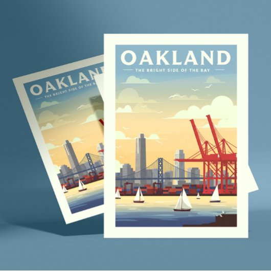 Carte Postale Vintage Oakland Californie