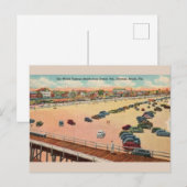 Carte postale vintage Ocean Pier Daytona Beach (Devant / Derrière)