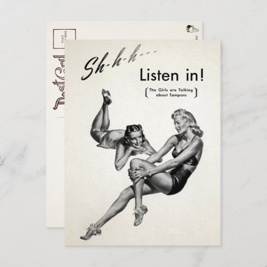 Carte Postale vintage Odd Advertisement  (Devant / Derrière)