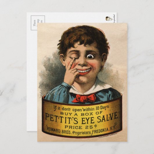 Carte Postale vintage Odd Advertisement (Devant / Derrière)