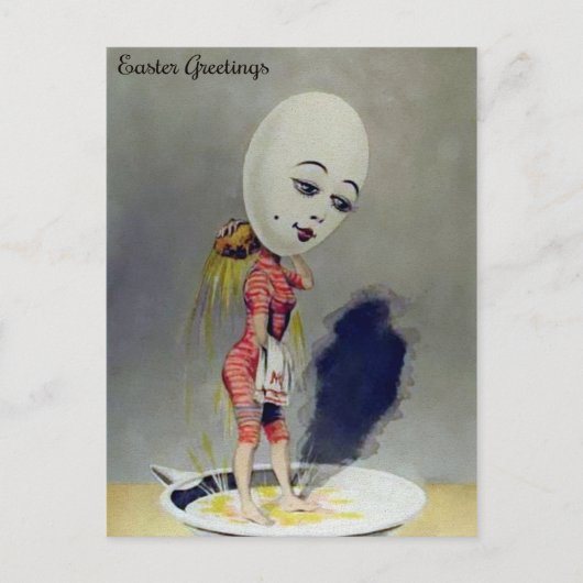 Carte postale vintage Odd Oeuf Lady (Devant)