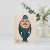 Carte postale vintage Oeuf Cop Pâques (Debout devant)