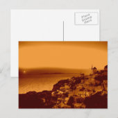Carte postale vintage Oia Sunset Santorin Grèce (Devant / Derrière)