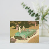 Carte postale vintage Oldsmobile (Debout devant)