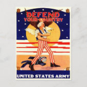 Carte postale vintage Oncle Sam (Devant)