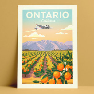 Carte Postale Vintage Ontario Californie