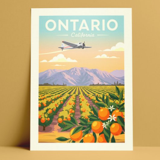 Carte Postale Vintage Ontario Californie