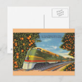 Carte postale vintage Orange Blossom Special Train (Devant / Derrière)