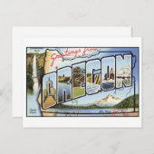 Carte postale vintage Oregon (Devant / Derrière)