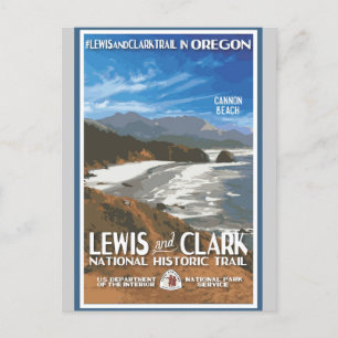 Carte Postale Vintage Oregon Cannon Beach National Park Travel