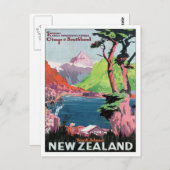Carte Postale Vintage Otago Nouvelle-Zélande (Devant / Derrière)