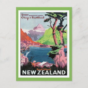 Carte Postale Vintage Otago Nouvelle-Zélande