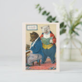 Carte postale Vintage Ours "Bears Making Music" (Debout devant)