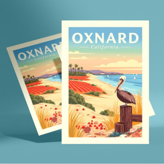 Carte Postale Vintage Oxnard Californie