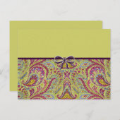 Carte Postale Vintage Paisley (Devant / Derrière)