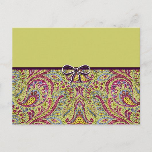 Carte Postale Vintage Paisley (Devant)