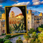 Carte Postale Vintage Palerme Italie Voyage<br><div class="desc">Entrez dans le passé avec cette carte postale de voyage d'inspiration vintage Palerme, Italie. Créée avec amour par Mylini Design, chaque carte postale capture le charme unique et le charme historique de Palerme. C'est plus qu'une simple carte, c'est un petit morceau de l'histoire italienne que vous pouvez tenir dans votre...</div>
