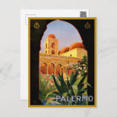 Carte Postale Vintage Palerme Italie Voyage (Devant / Derrière)