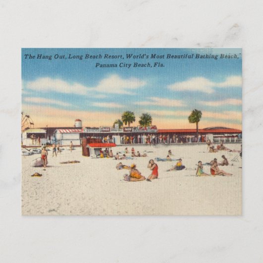Carte Postale Vintage Panama City Beach, Floride (Devant)