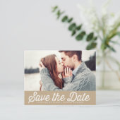 CARTE POSTALE VINTAGE PAPIER RUSTIQUE PHOTO SAVE T (Debout devant)