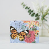 Carte Postale Vintage Papillon Flora...carte postale (Debout devant)