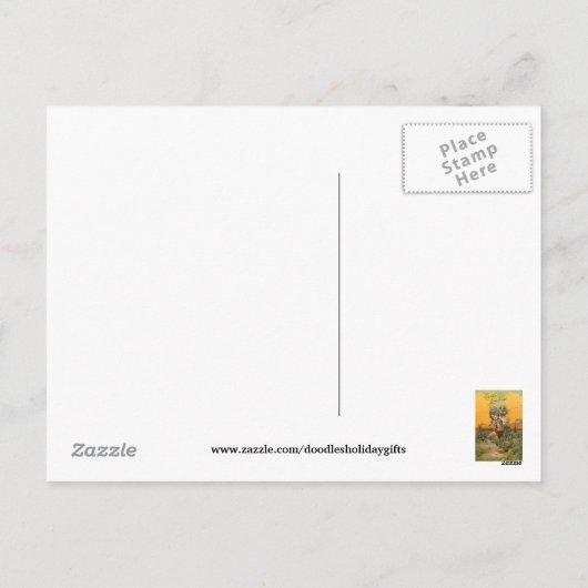 Carte postale vintage Pâques (Dos)