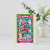 Carte postale vintage Paquet Firecracker (Debout devant)