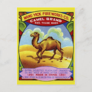 Carte postale vintage Paquet Firecracker