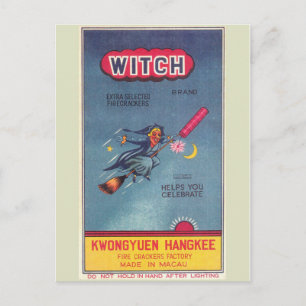 Carte postale vintage Paquet Firecracker