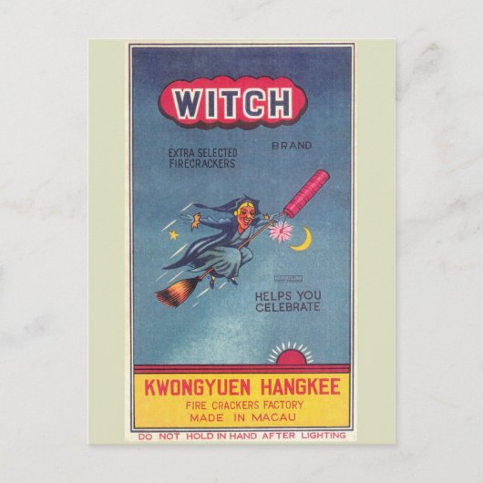 Carte postale vintage Paquet Firecracker (Devant)