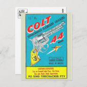 Carte postale vintage Paquet Firecracker (Devant / Derrière)