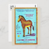 Carte postale vintage Paquet Firecracker (Devant / Derrière)