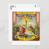 Carte postale vintage Paquet Firecracker (Devant / Derrière)