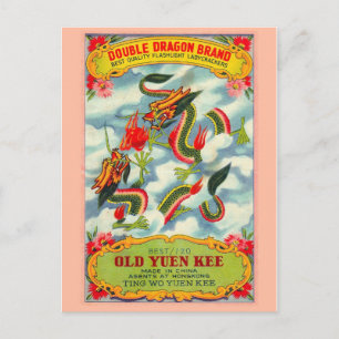 Carte postale vintage Paquet Firecracker