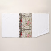 Carte postale vintage Paris. (Serviette de bain)