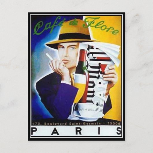 Carte postale Vintage Paris (Devant)