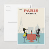 Carte Postale Vintage Paris France (Devant / Derrière)