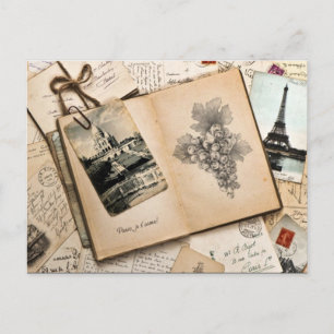 Carte Postale Vintage Paris France Mémoires de voyage