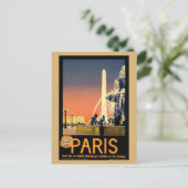Carte Postale Vintage Paris France Retro (Debout devant)
