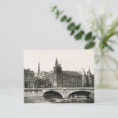 Carte Postale Vintage Paris, Tribunal (Debout devant)